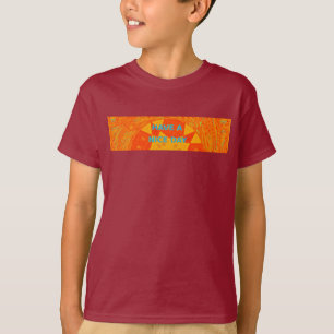 T-shirt Bonne journée et meilleur design rouge nuit