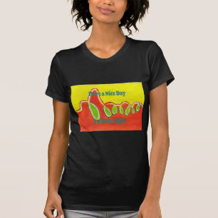 T-shirt Bonne journée et meilleure peinture à l'huile de n