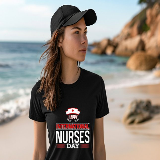 T-shirt Bonne Journée internationale des infirmières (Créateur téléchargé)