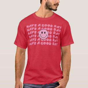 T-shirt Bonne Journée Retro Smile Face Happy Face Aesthe