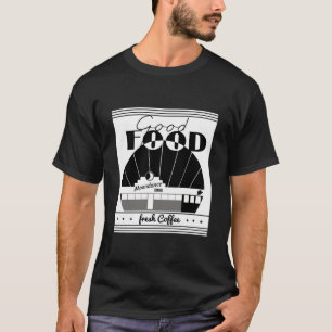 T-shirt Bonne nourriture Moondance Diner Chemise café frai
