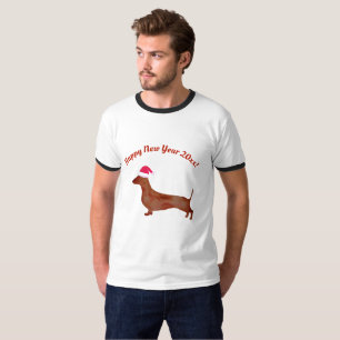 T-shirt Bonne nouvelle année Amoureux des chiens chemise h