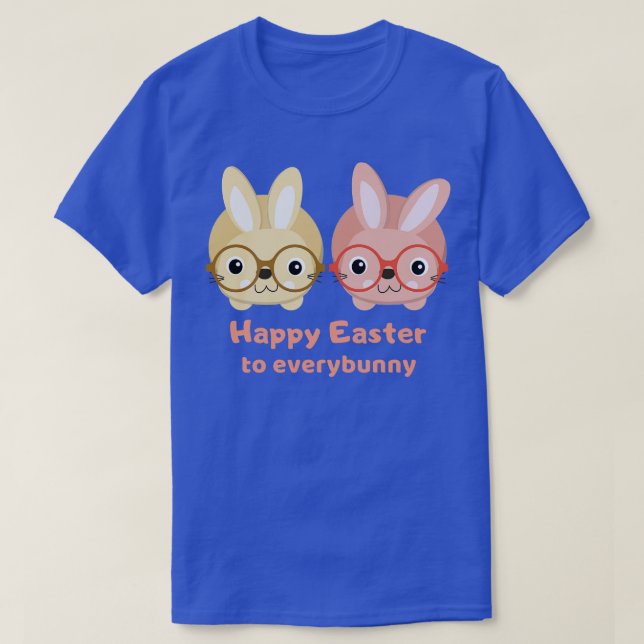 T-shirt Bonne Pâques À Tout Le Monde (Design devant)