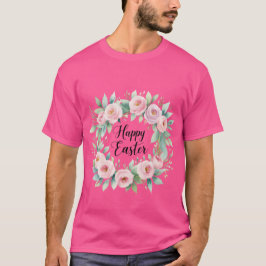 T-shirt Bonne Pâques - Aquarelle Floral