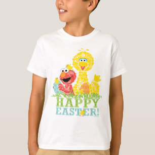 T-shirt Bonne Pâques d'Elmo & Big Bird