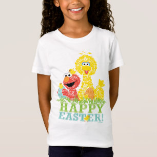 T-Shirt Bonne Pâques d'Elmo & Big Bird