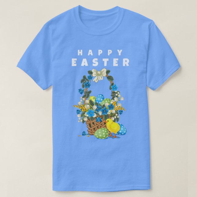 T-shirt Bonne Pâques pour les fêtes de Pâques (Design devant)