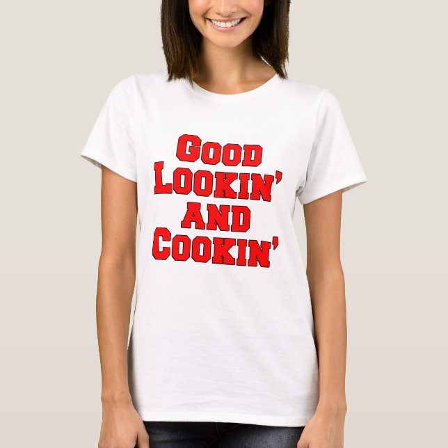 T-shirt Bonne Recherche Et Cuisine Amusante Conception (Devant)