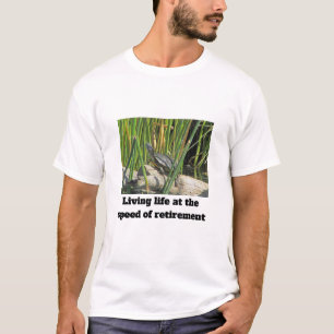 T-shirt Bonne retraite Humoristique tortue relaxante