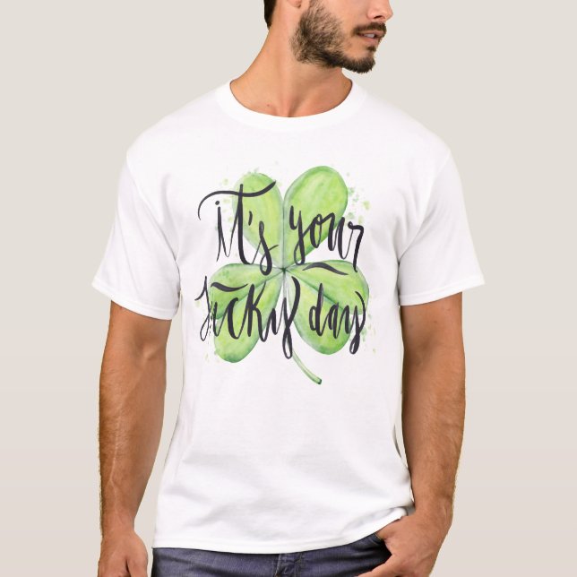 T-shirt Bonne Saint Patrick's Day | C'est ton jour de chan (Devant)