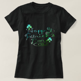 T-shirt "Bonne Saint Patrick's Day" écrit à la main avec d