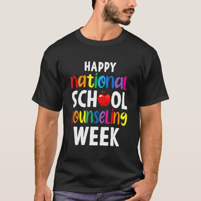 T-shirt Bonne Semaine nationale de conseil scolaire Compte (Devant)