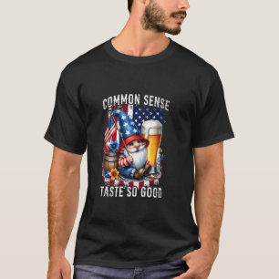 T-shirt Bonne Sensation Gnome Bière du 4 Juillet a si bon