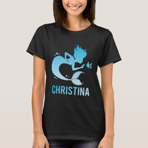 T-shirt Bonne Sirène - Nom Christina