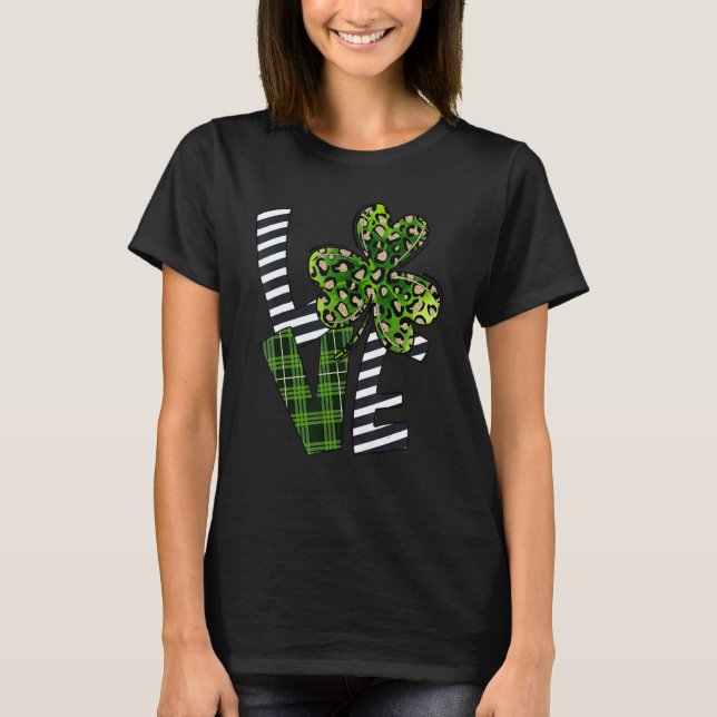 T-shirt Bonne St Patrick's Day Love Irish Shamrock Family (Devant)