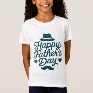T-Shirt "Bonne typographie de la fête des pères - Moustach
