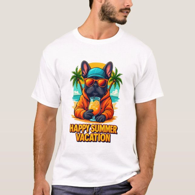 T-shirt Bonne vacances d'été (Devant)