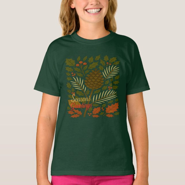 T-shirt Bonnes Fêtes d'automne et d'hiver (Devant)