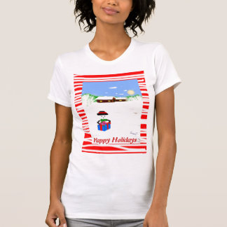 T-shirt Bonnes fêtes débardeur de dames (adapté)