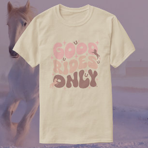 T-shirt Bonnes performances uniquement Cheval rose super