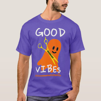 T-shirt Bonnes Vibes de coupe-cheveux Funny Coiffeuse et c