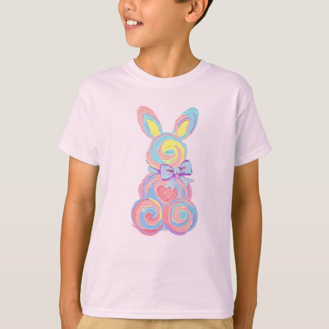 T-shirt Bonnet de bonbons en coton de Pâques (Devant)
