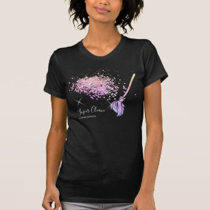 T-shirt Bonnet de nettoyage de maison scintillant T-Sh en 