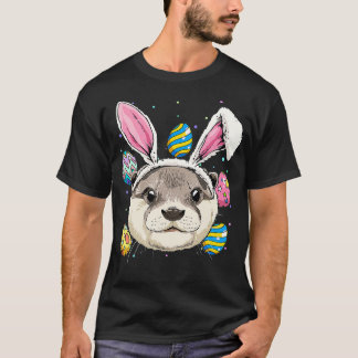 T-shirt Bonnet de Pâques Otter Drôle Dons de Bonnet de Pâq