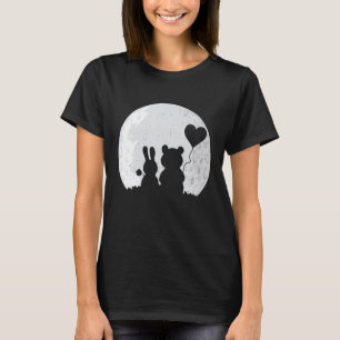 T-shirt Bonnet mignon ours amour Couple Valentine's Day Ra