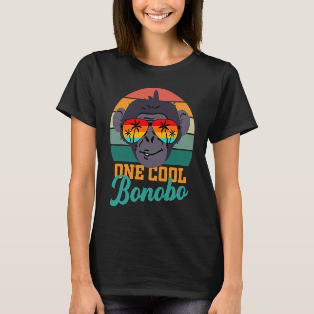 T-shirt Bonobo chimpanzé lunettes de soleil tropicales hom (Devant)