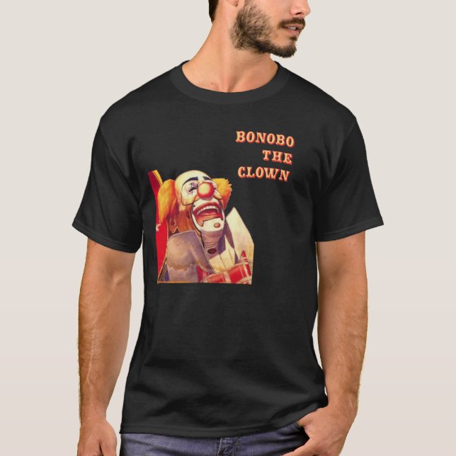 T-shirt Bonobo riant le clown (Devant)