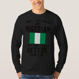 T-shirt Bons regards Drapeau Nigérian Nigeria Racines Nigé