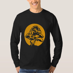 T-shirt Bonsaï avec coucher de soleil