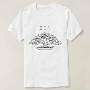 T-shirt Bonsai, minimaliste à thème japonais