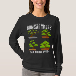 T-shirt Bonsai Tree Gardener Japonais Plante Bonsai Fan