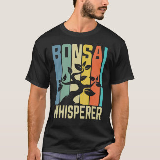 T-shirt Bonsai Whisperer Rétro Jardin Traditionnel Japonai