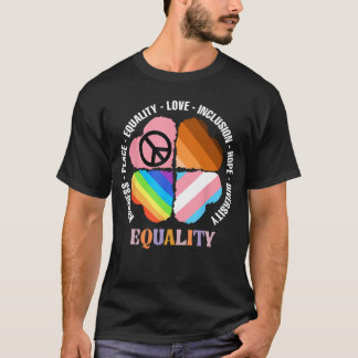 T-shirt Bonté Paix Égalité Amour Espoir Diversité Humain
