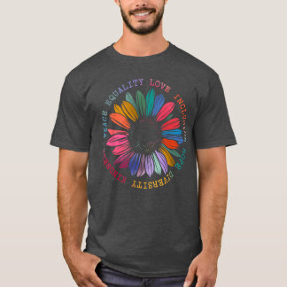 T-shirt Bonté Paix Égalité Espoir Amour Diversité Droits