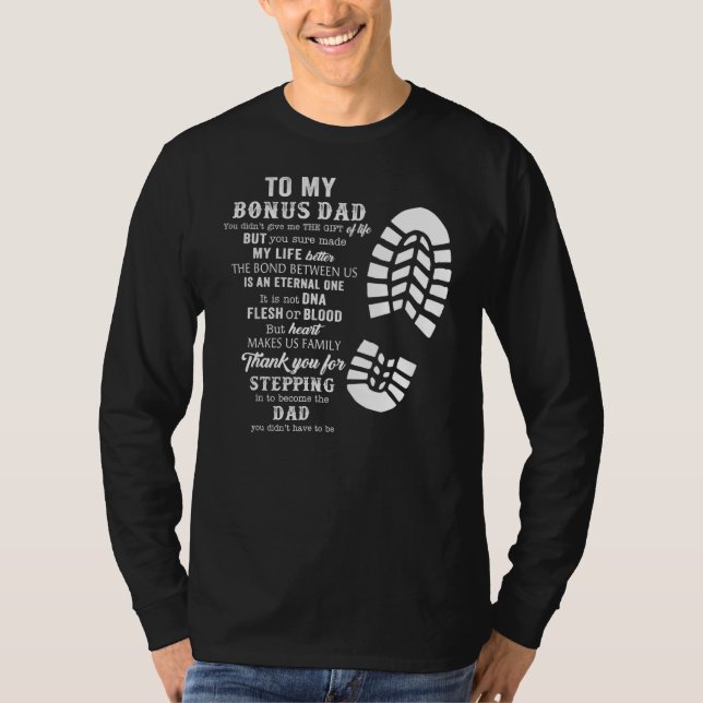 T-shirt Bonus Dad Fête des pères cadeau de Stepdad pour (Devant)
