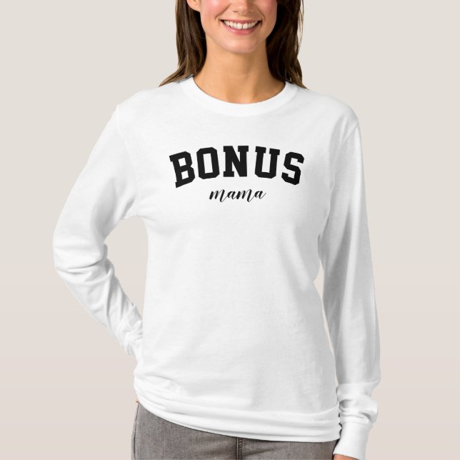 T-shirt Bonus Mama Cute Stepmamie Mère University College (Devant)
