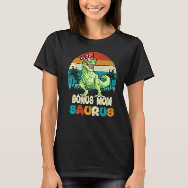 T-shirt Bonus Maman Saurus Rex Mamasaurus Stepmamus Corres (Devant)