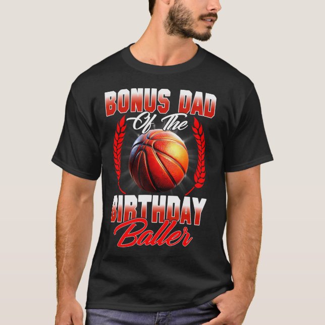 T-shirt Bonus Papa De L'Anniversaire De Basket-Ball Annive (Devant)