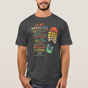 T-shirt Bonus Papa Fête des pères Cadeau De Stepdad Pour