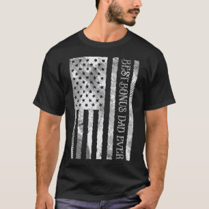 T-shirt Bonus Papa jamais nous drapeau Patriot Vintage Ste
