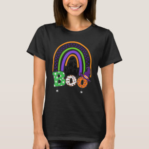 T-shirt Boo Avec Araignées Et Casquette De Sorcière Hallow