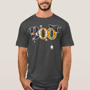 T-shirt Boo Avec Araignées Et Casquette De Sorcières Hallo