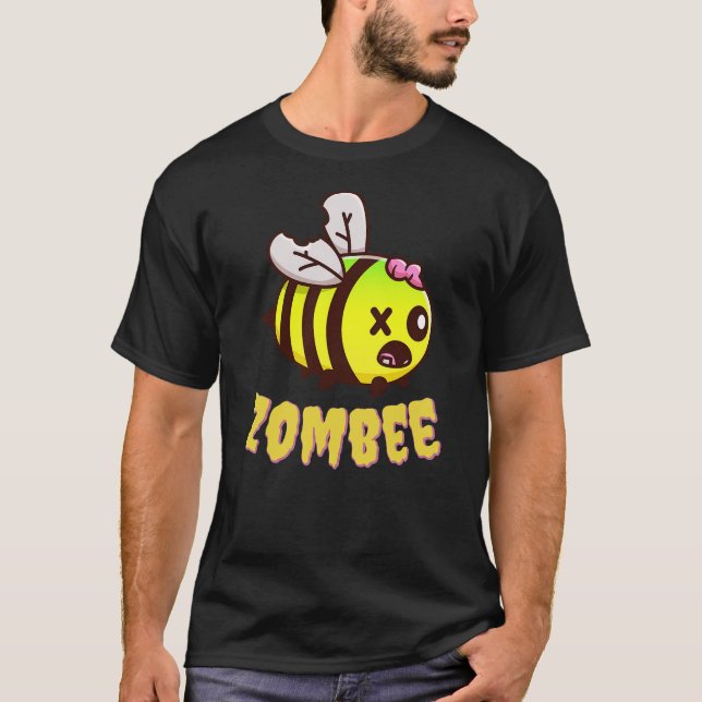 T-shirt Boo Bee Zombee Zombie Funny Beekeper Halloween Cos (Devant)