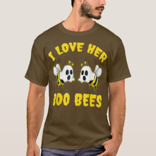 T-shirt Boo Bees Couples Halloween Costume Funny Bees Tees