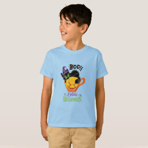 T-shirt Boo Black Cat, Scary Pumkin Coffee Halloween