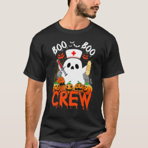 T-shirt Boo Boo Crew Funny Ghost EMS EMT Paramedic Nurse H